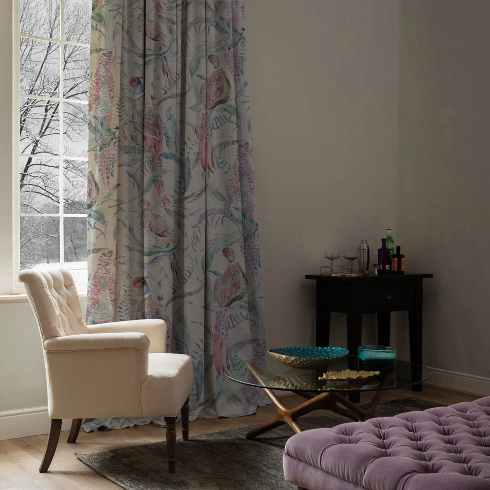 Torrington Printed Velvet Fabric (By The Metre) Grape