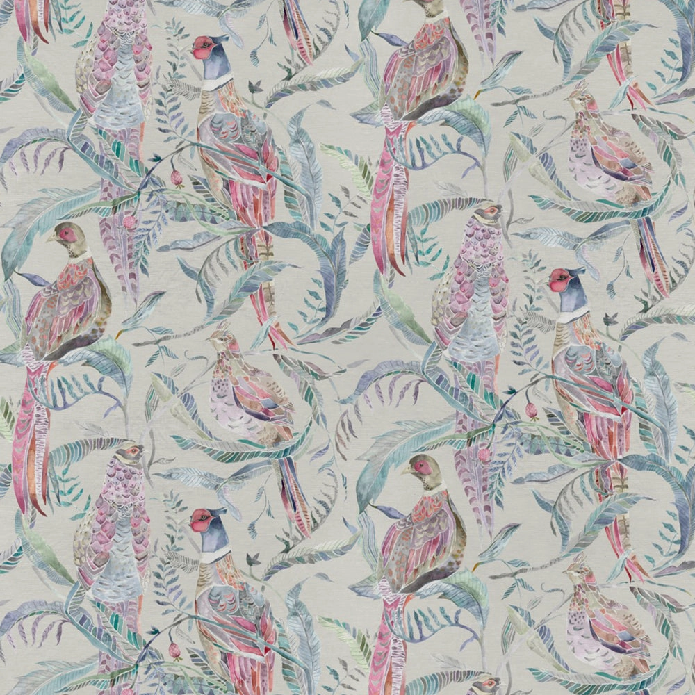 Torrington Printed Velvet Fabric (By The Metre) Grape