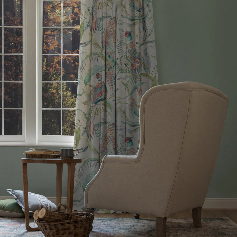Torrington Printed Velvet Fabric (By The Metre) Strawberry