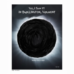 Total Eclipse VT Art Print (8.5"x11") framed wall decor