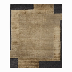 TP 04 Mink/Black minimalist everyday rug
