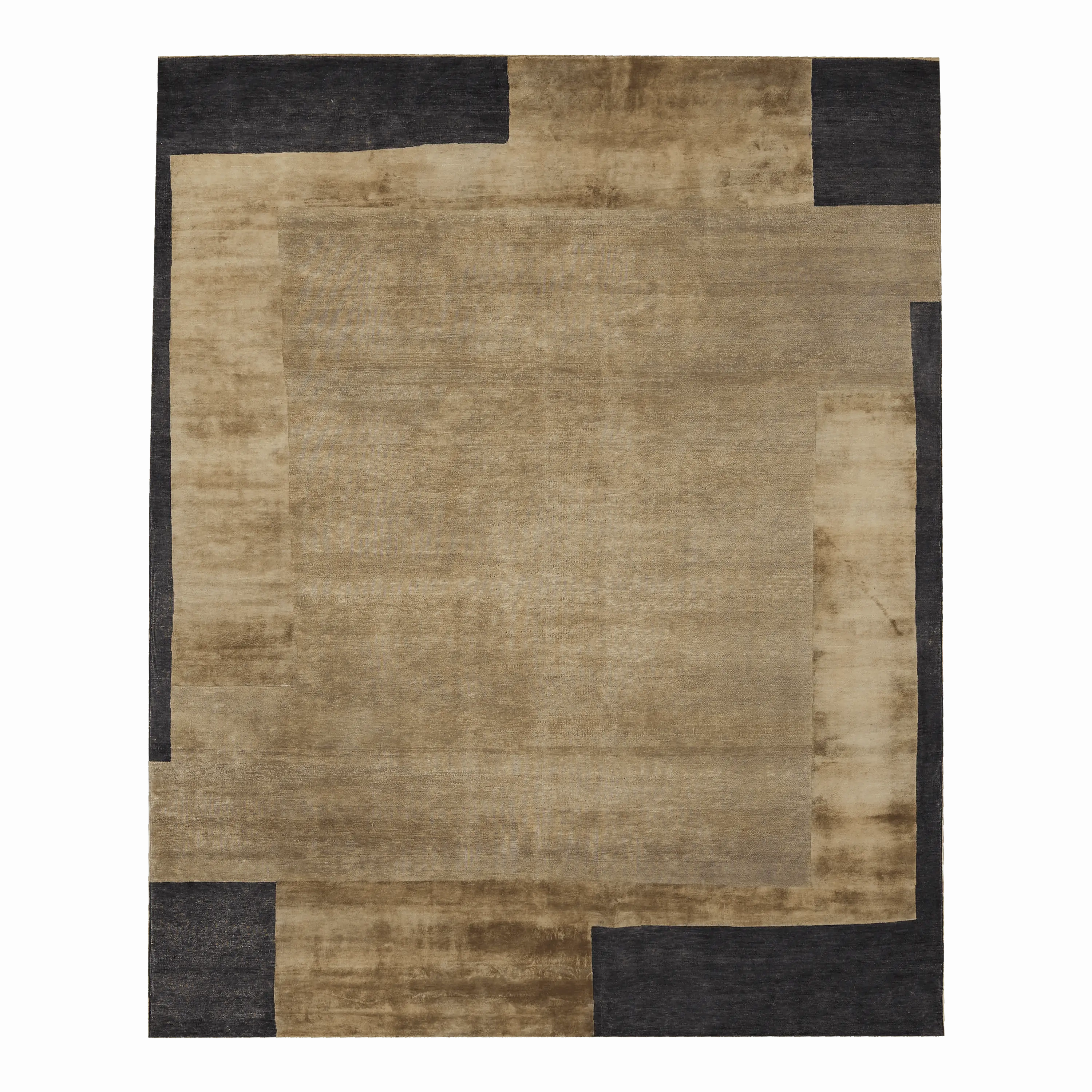 TP 04 Mink/Black minimalist everyday rug
