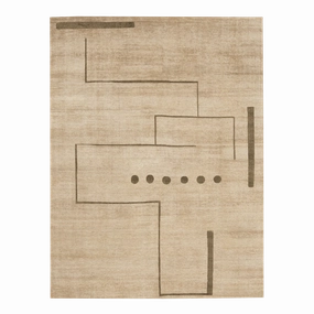 TP 06 Taupe/Sage minimalist everyday rug