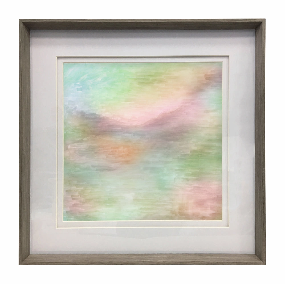 Tulla Framed Print Nut/Eucalyptus