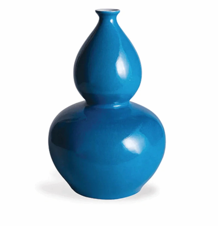 Turquoise Porcelain Double Gourd Vase home display ornament