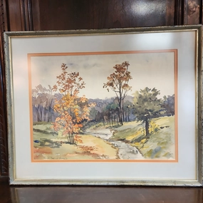 TURTLE CREEK WATERCOLOR classic mural painting