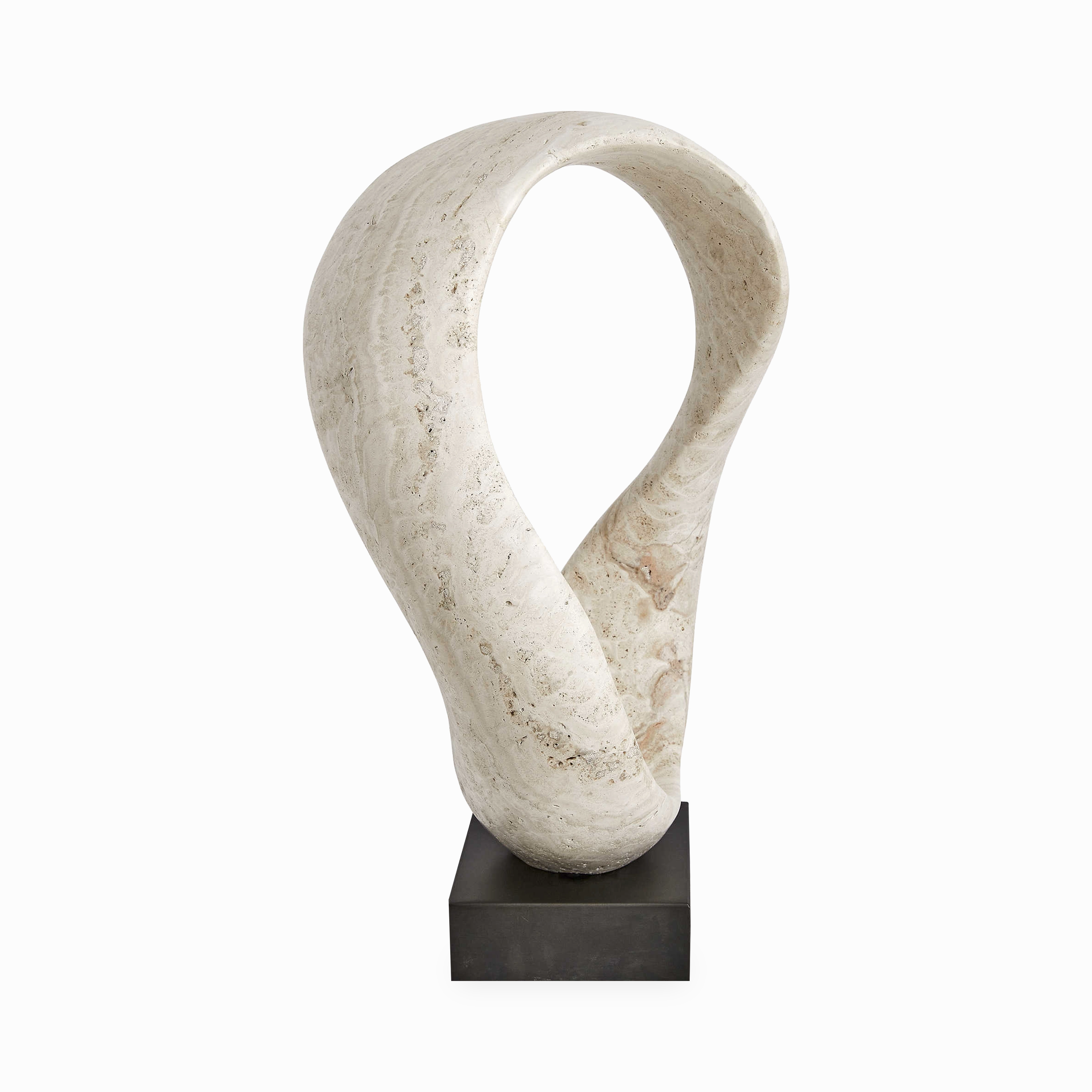 Twist Travertine Sculpture