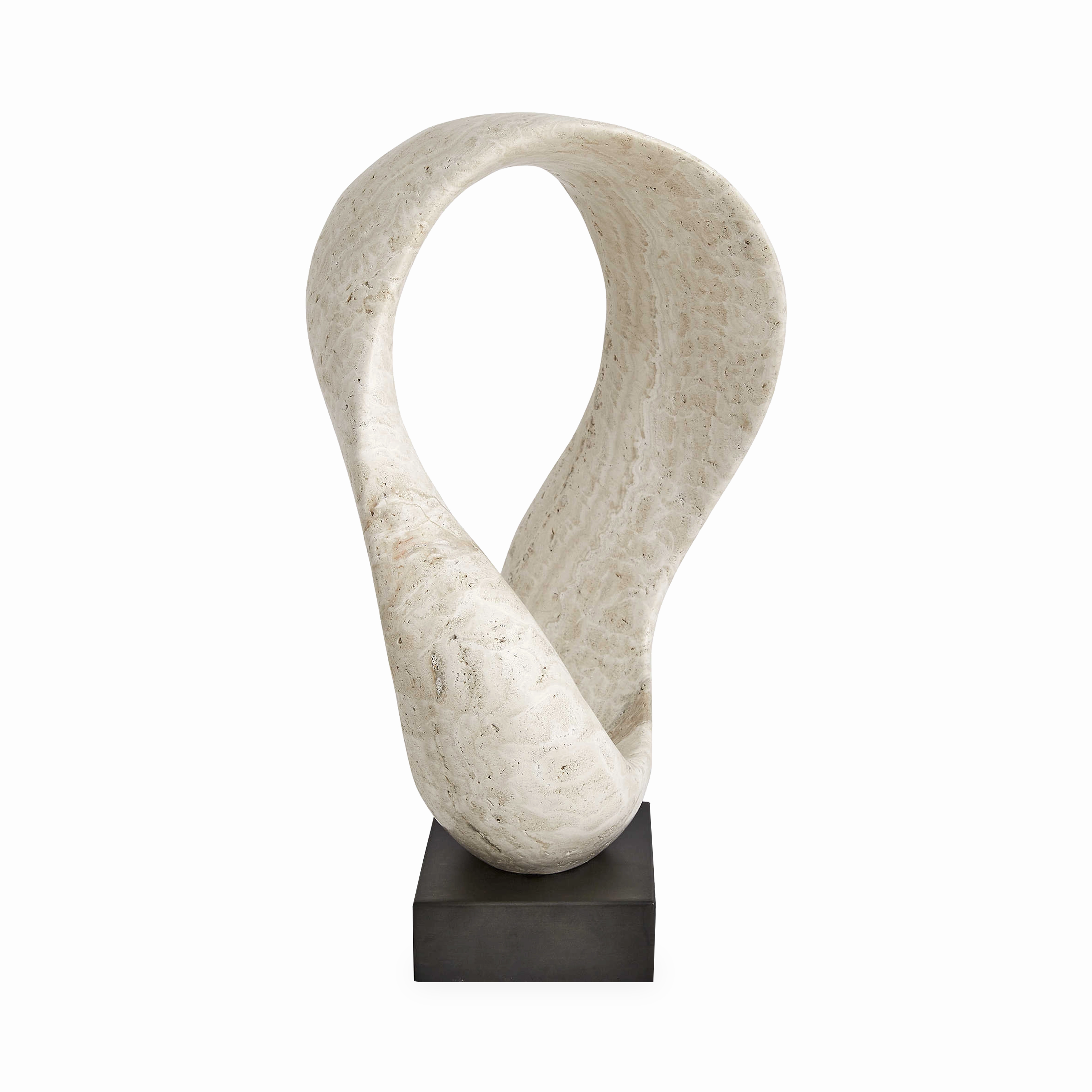 Twist Travertine Sculpture