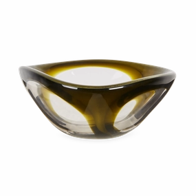 Two-Tone Art Glass Bowl elegant wall decor