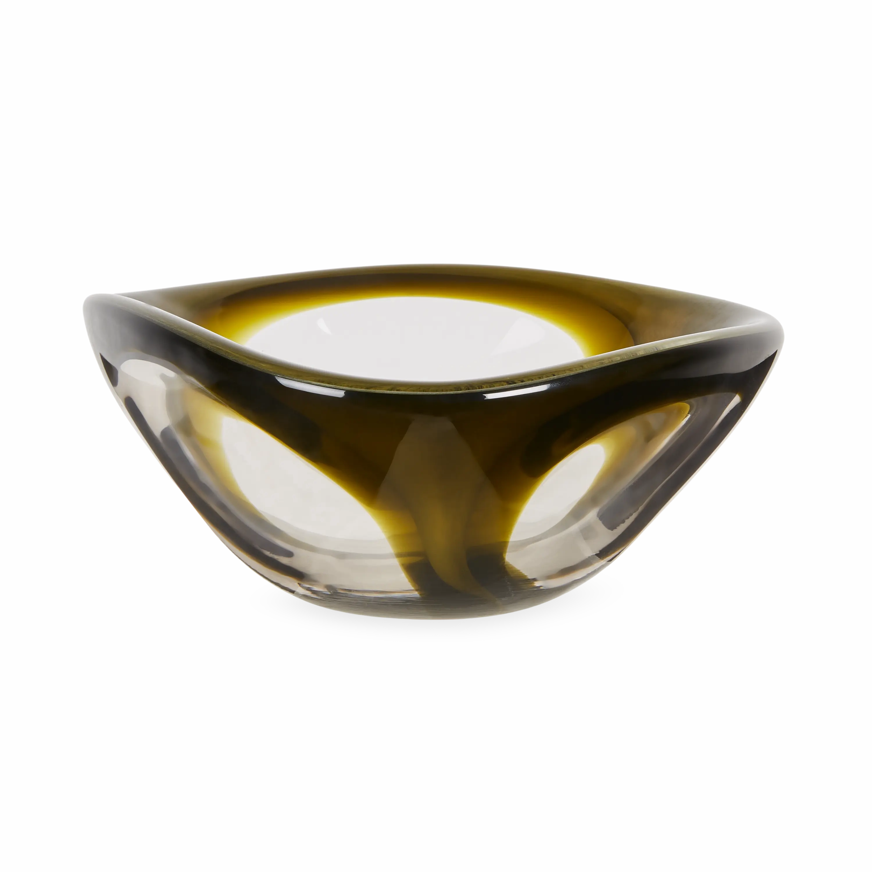 Two-Tone Art Glass Bowl elegant wall decor
