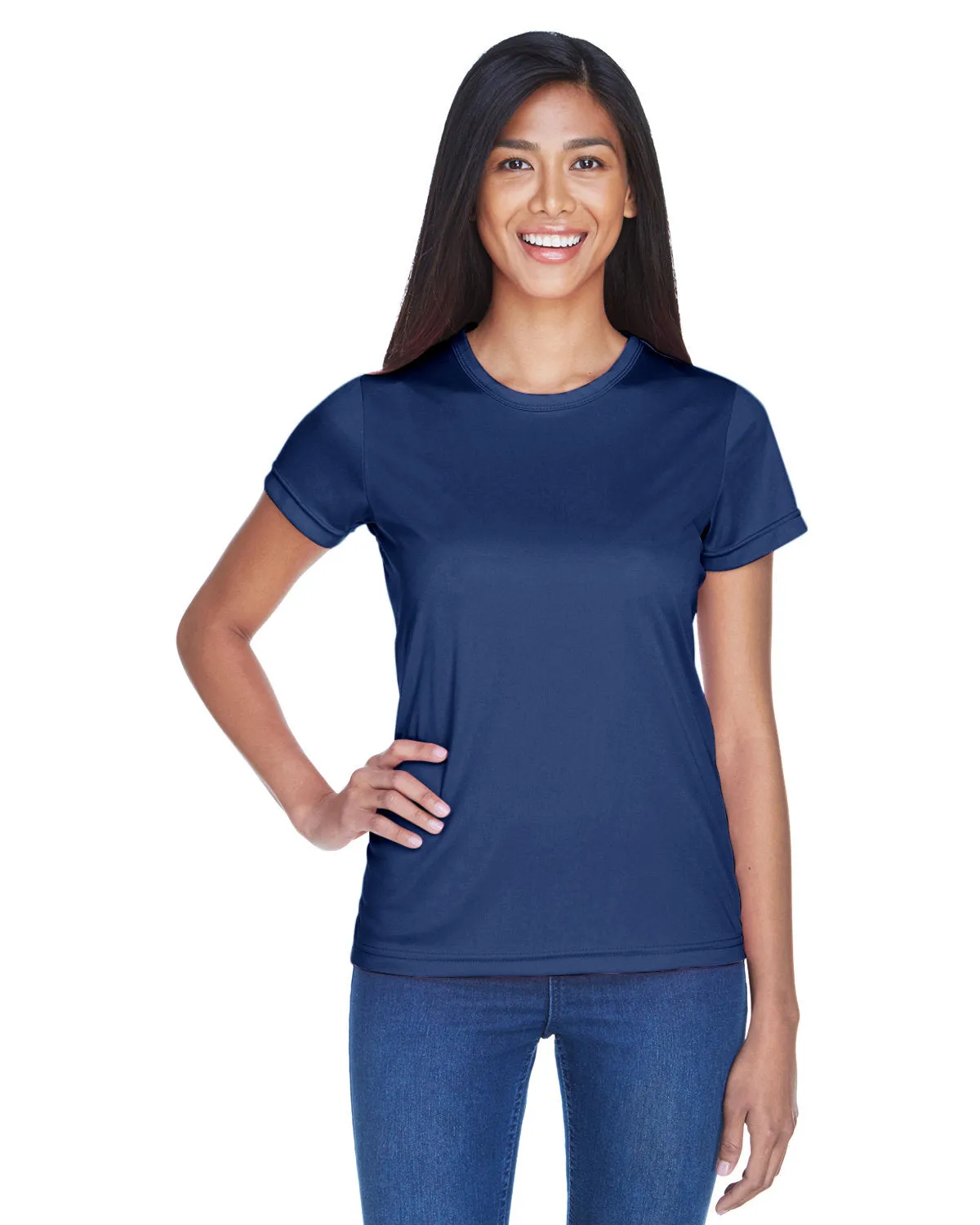 UltraClub 8420L Damen Cool & Dry Sport Performance Interlock-T-Shirt