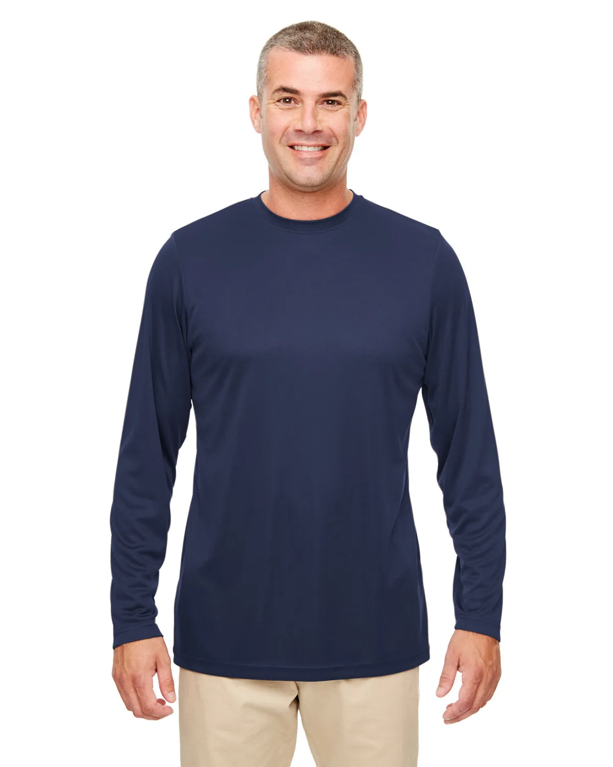 UltraClub 8622 Herren Langarmshirt mit Cool & Dry Performance