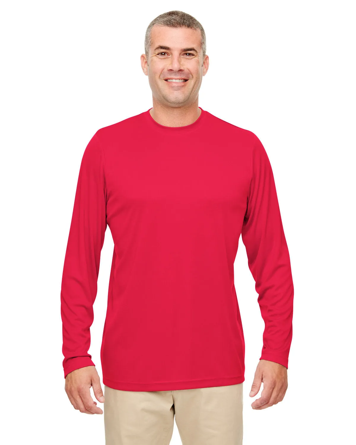UltraClub 8622 Herren Langarmshirt mit Cool & Dry Performance