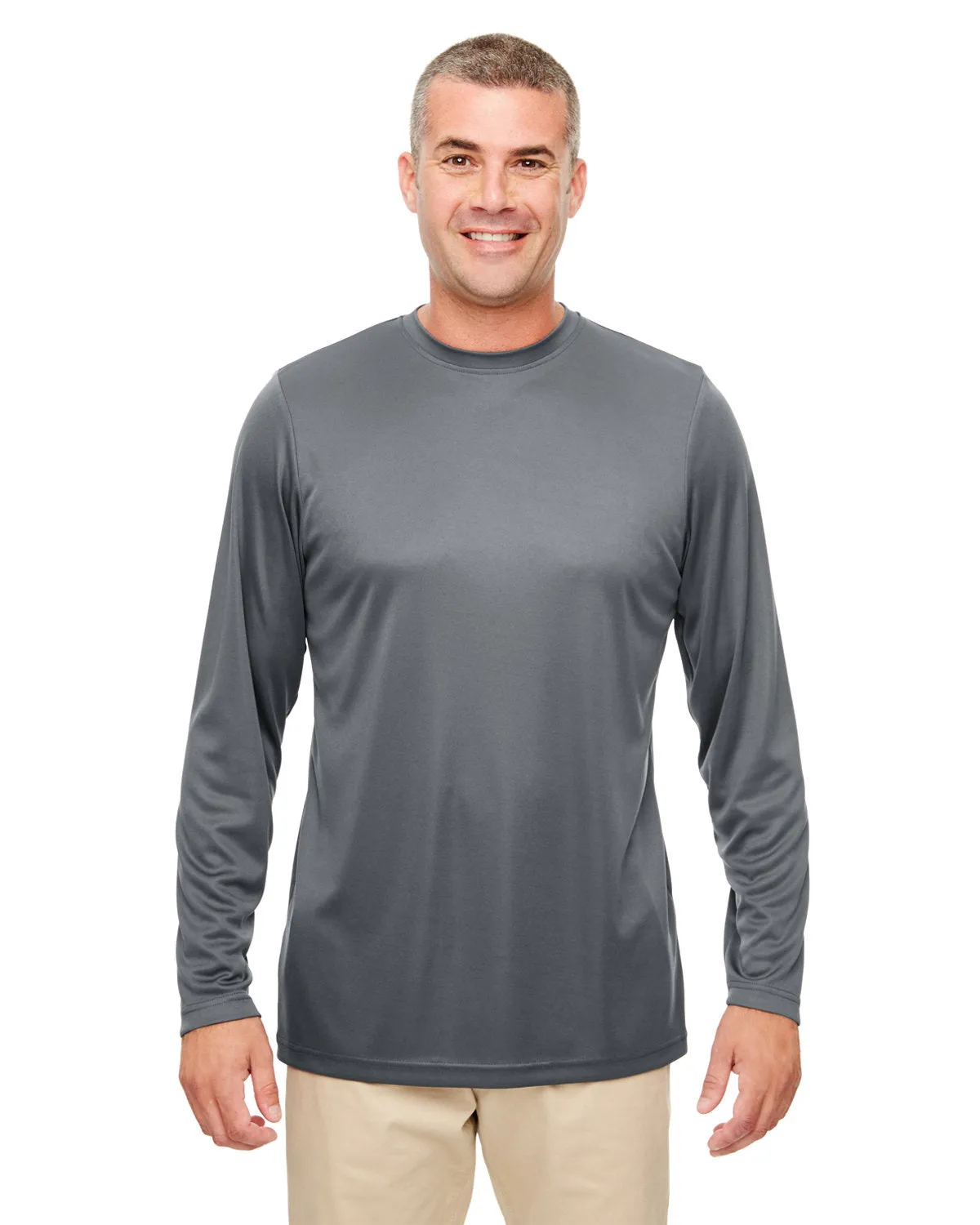UltraClub 8622 Herren Langarmshirt mit Cool & Dry Performance