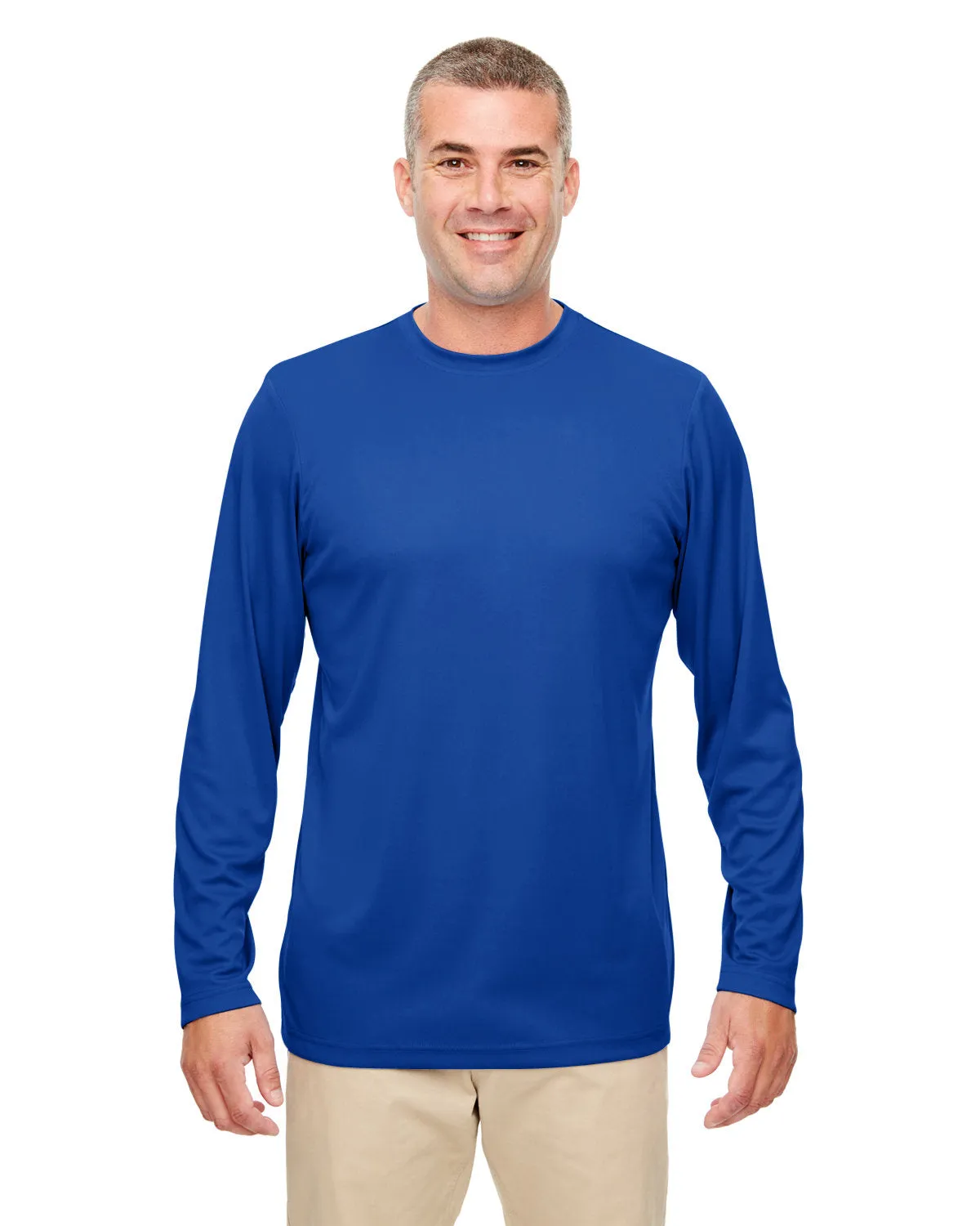 UltraClub 8622 Herren Langarmshirt mit Cool & Dry Performance