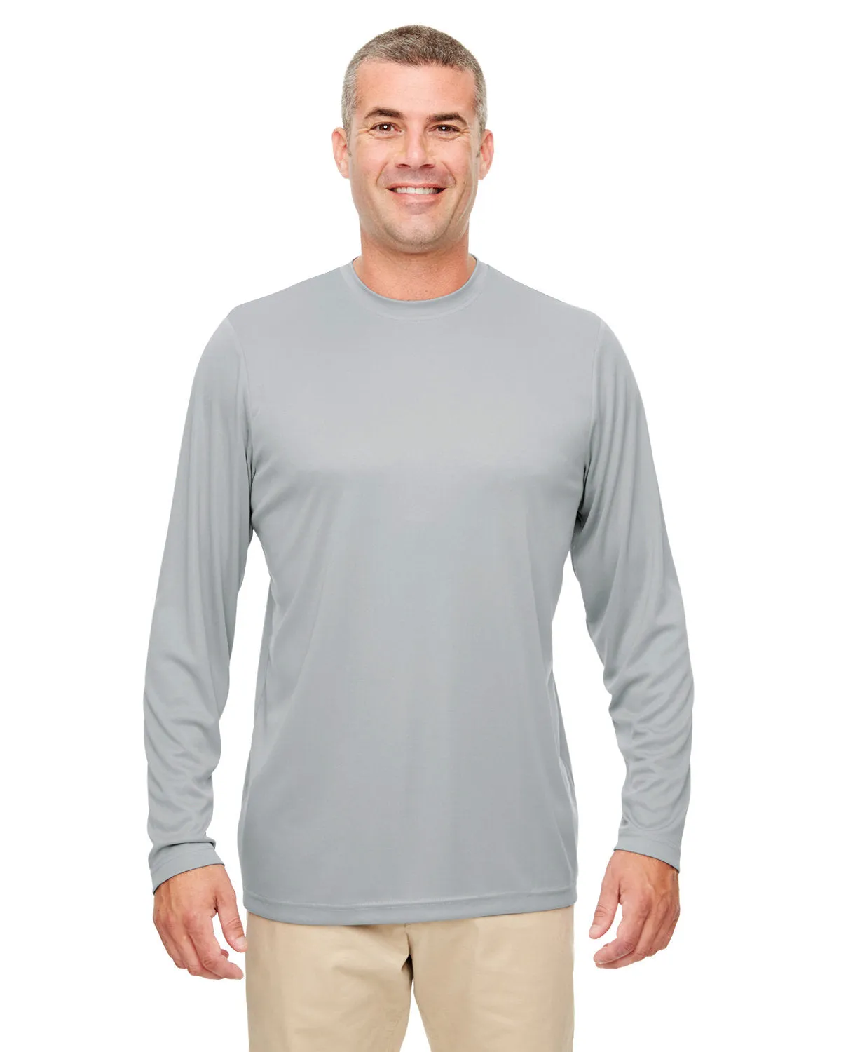 UltraClub 8622 Herren Langarmshirt mit Cool & Dry Performance