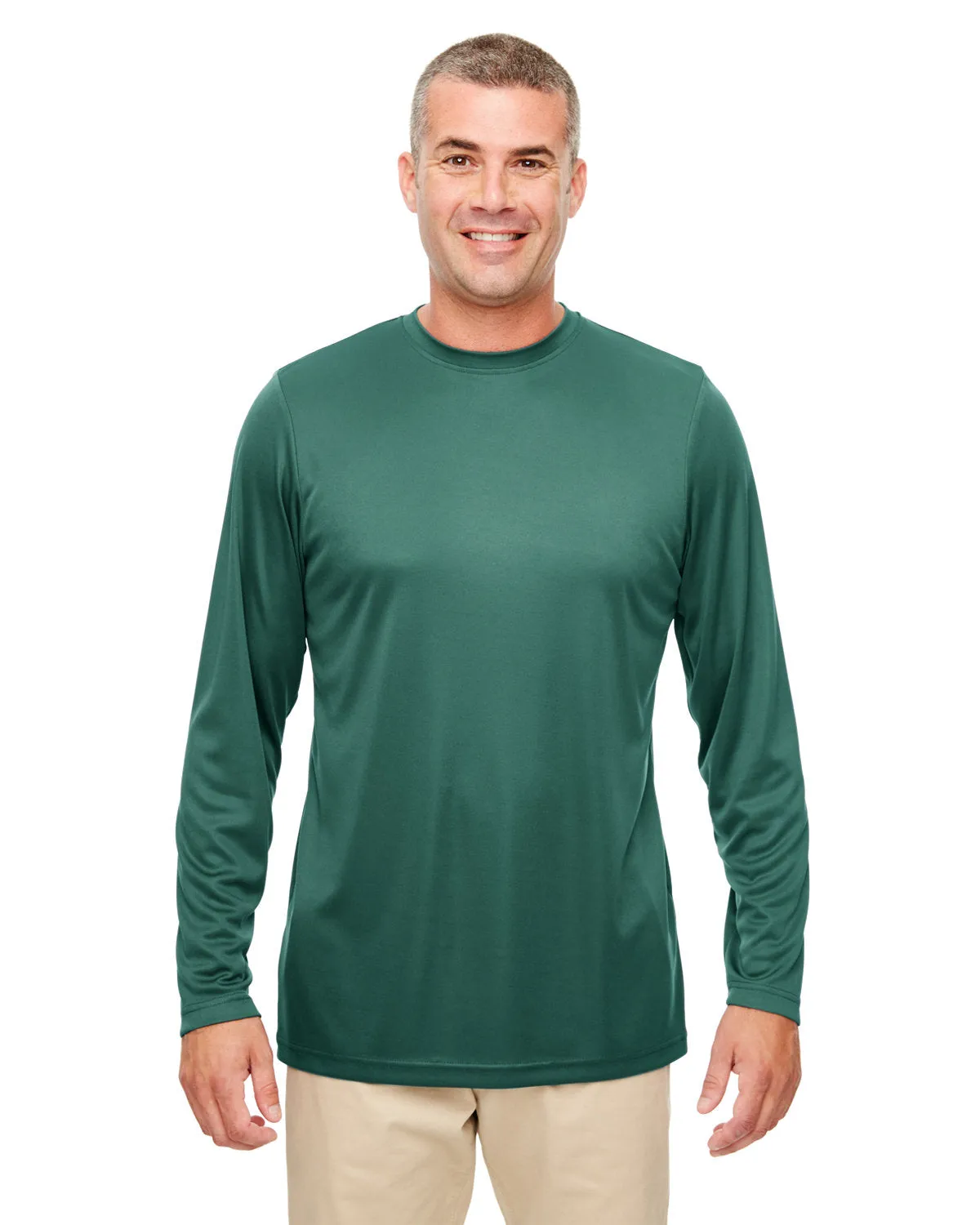 UltraClub 8622 Herren Langarmshirt mit Cool & Dry Performance