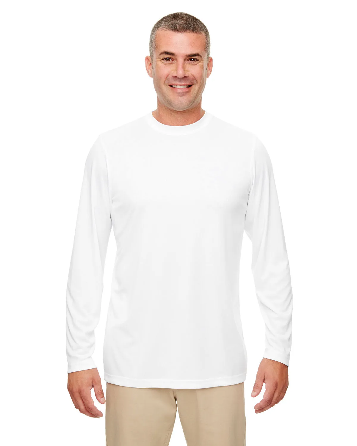 UltraClub 8622 Herren Langarmshirt mit Cool & Dry Performance