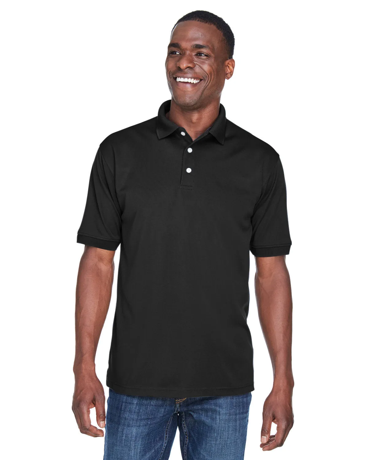 UltraClub U8315 Herren PlatinumPerformance Piqué Polo mit TempControl-Technologie