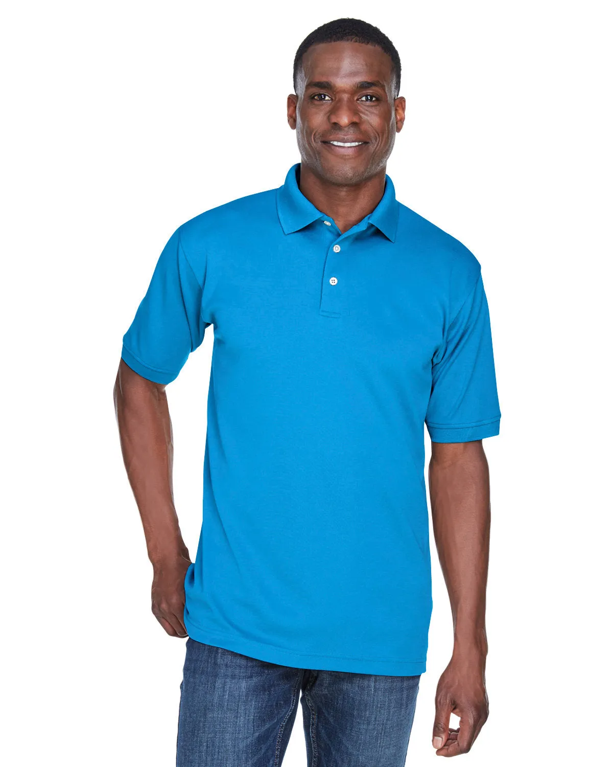 UltraClub U8315 Herren PlatinumPerformance Piqué Polo mit TempControl-Technologie