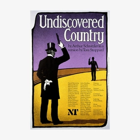 Undiscovered Country 1979 Print vintage woodcut wallpaper
