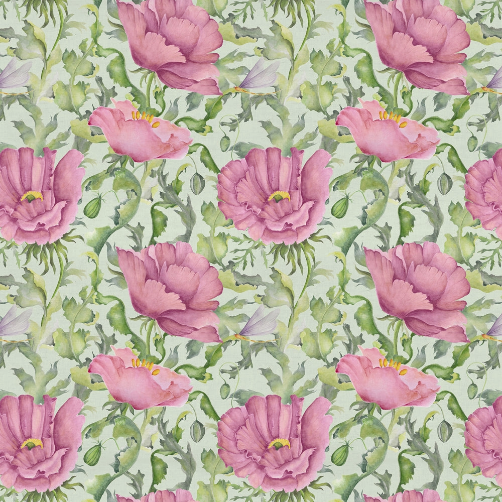 Valeria Printed Cotton Fabric (By The Metre) Sage