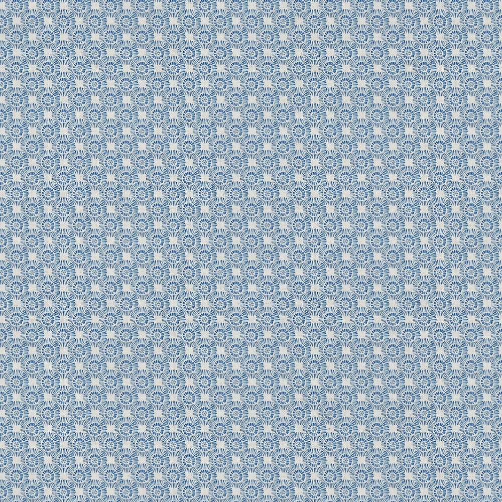 Vali Printed Cotton Fabric (By The Metre) Denim