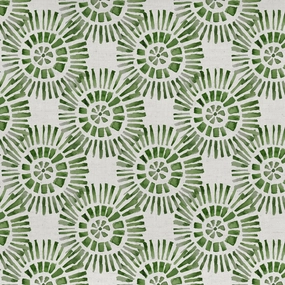 Vali Printed Cotton Fabric (By The Metre) Sage elegant table cloth  