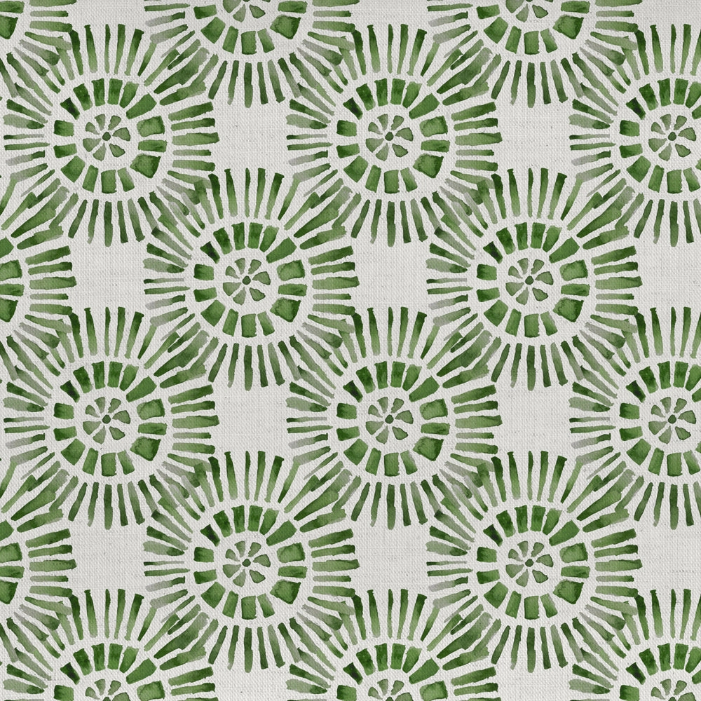 Vali Printed Cotton Fabric (By The Metre) Sage elegant table cloth  