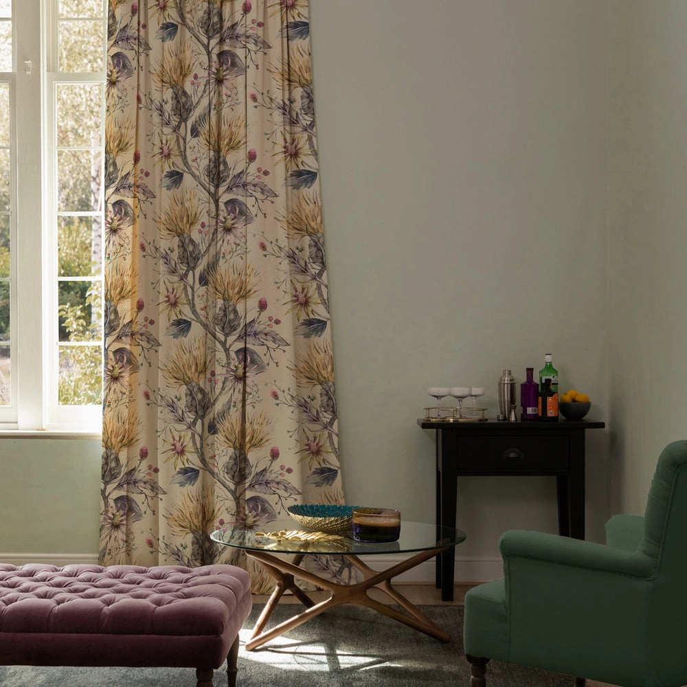 Varys Printed Cotton Fabric (By The Metre) Gold