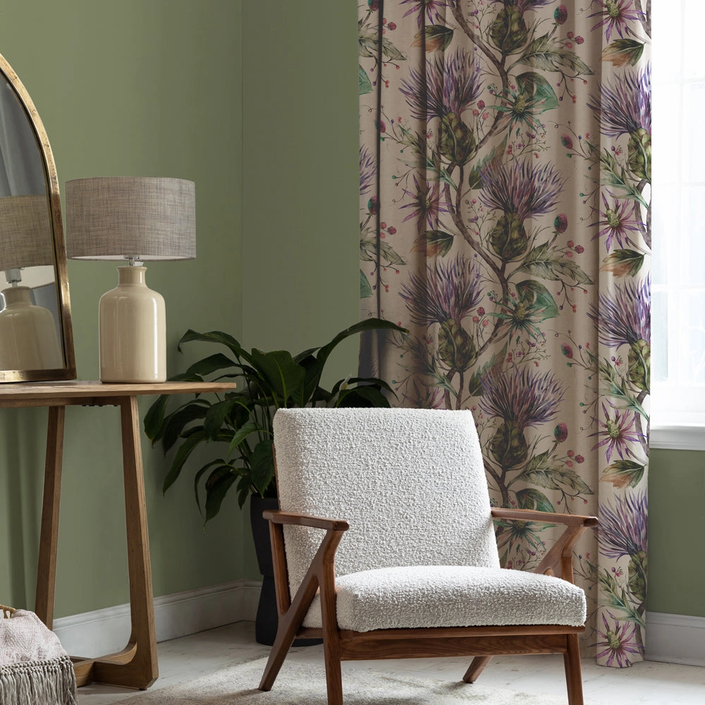 Varys Printed Cotton Fabric (By The Metre) Violet