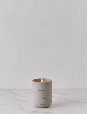 Vela Concreto Candle by La Botic decorative tabletop item