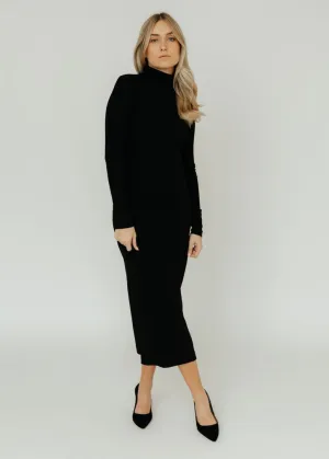 Samt Agoura Kleid in Schwarz Kleidung_velvet-by-graham-spenc