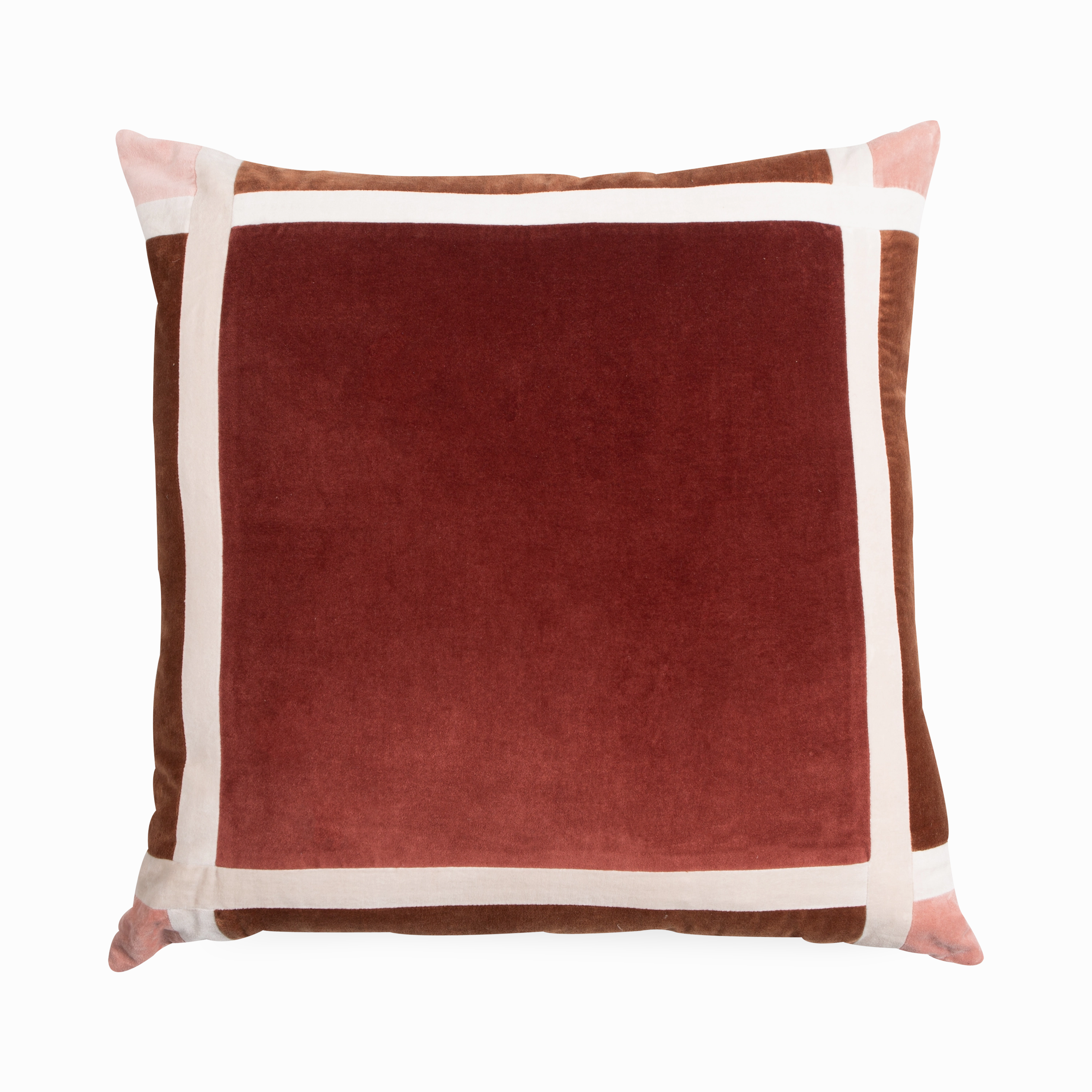 Velvet Border Pillow elegant wall decor
