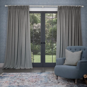 Verban Woven Pencil Pleat Curtains Jute patterned fashion rug  