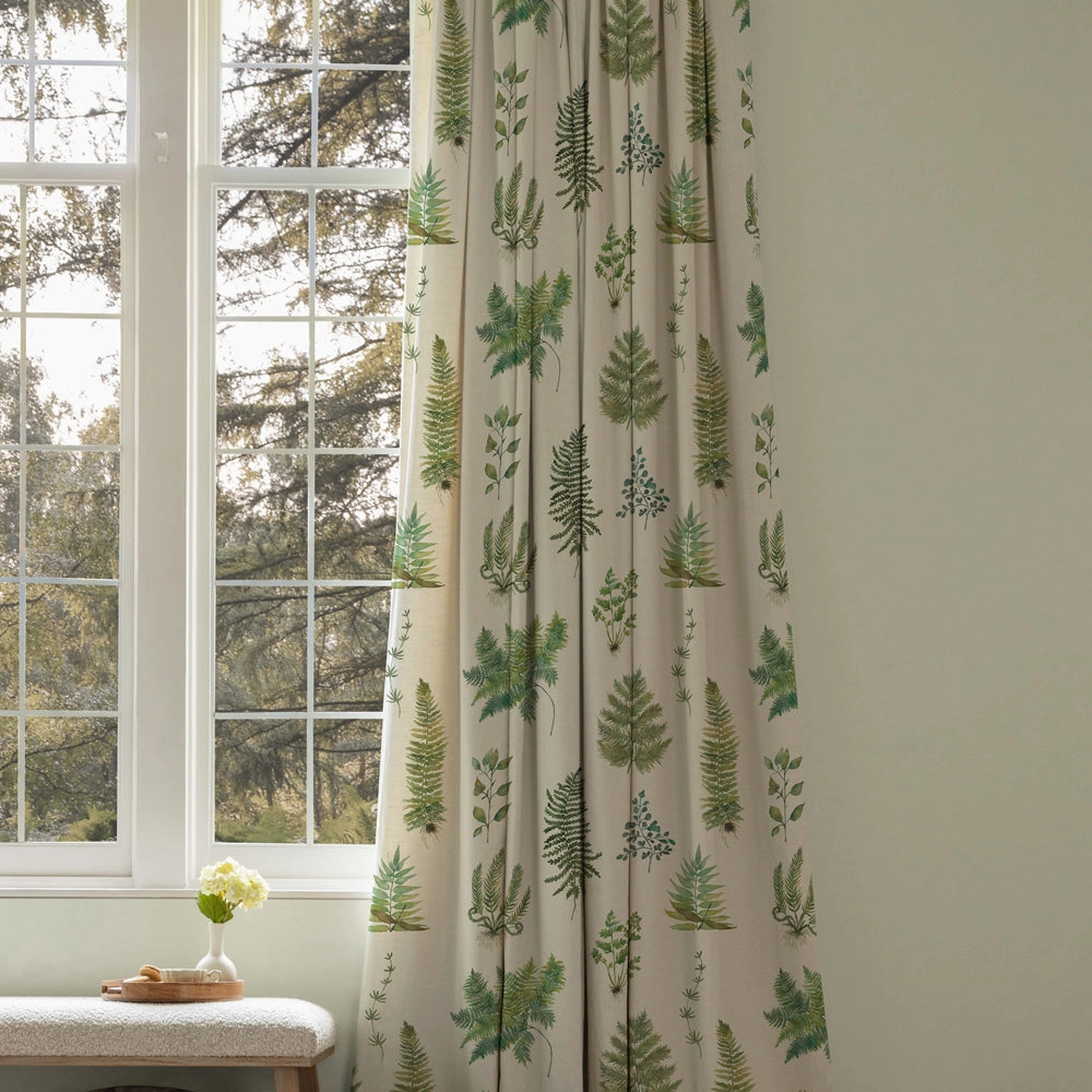 Verbena Printed Cotton Fabric (By The Metre) Linen