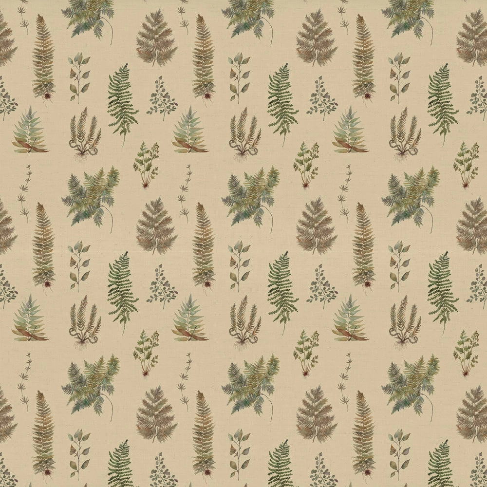 Verbena Printed Cotton Fabric (By The Metre) Mulberry