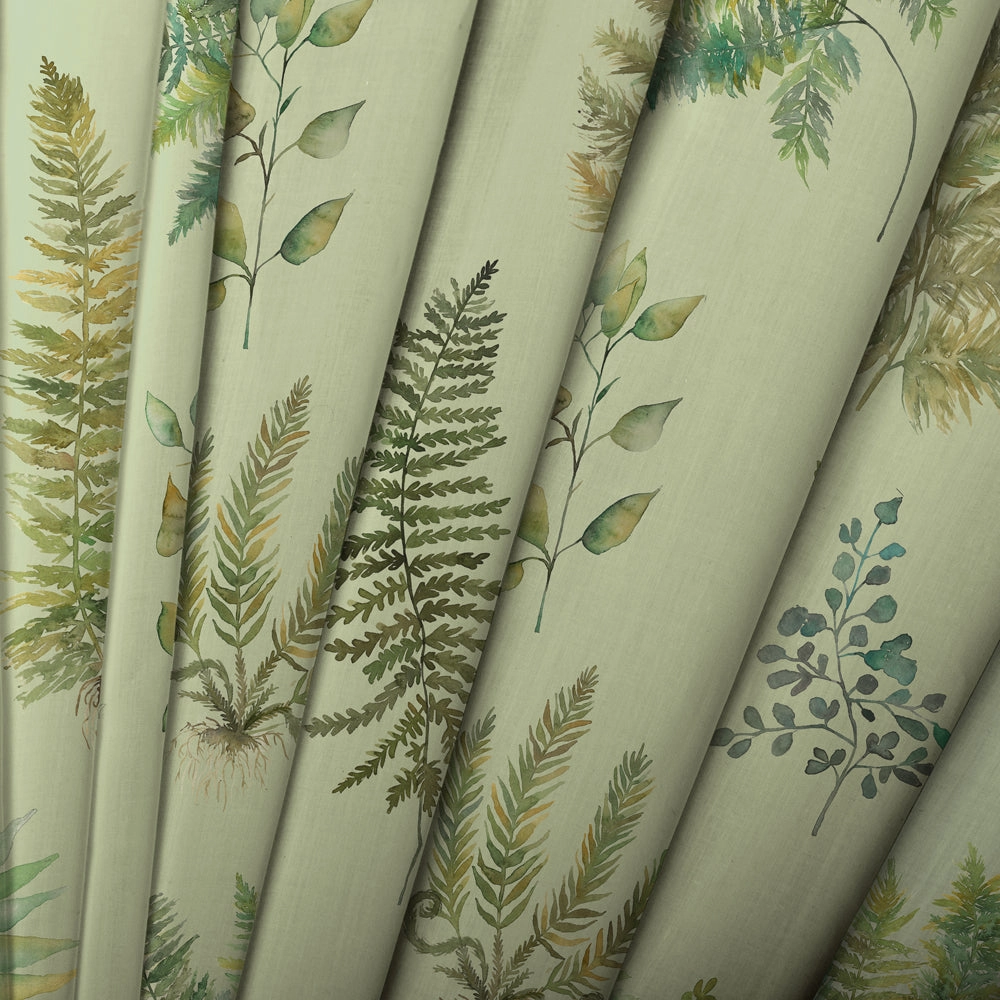 Verbena Printed Cotton Fabric (By The Metre) Sage