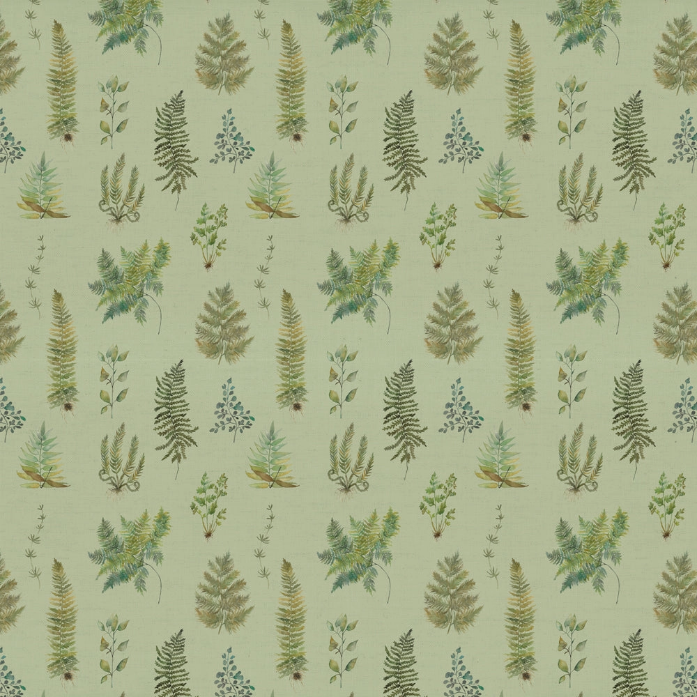 Verbena Printed Cotton Fabric (By The Metre) Sage