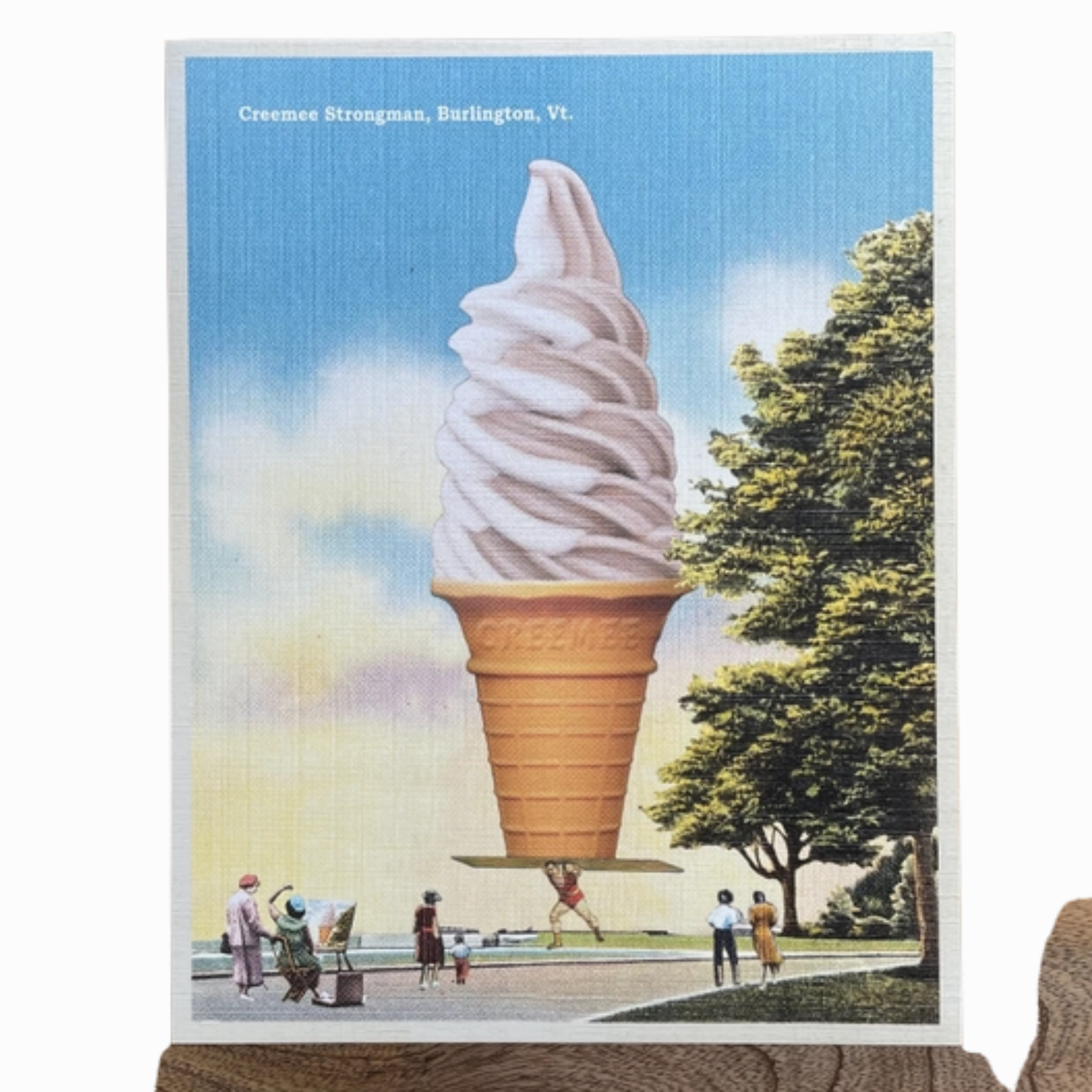 Vermont Creemee Strongman Art Print framed wall decor