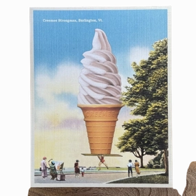 Vermont Creemee Strongman Art Print framed wall decor