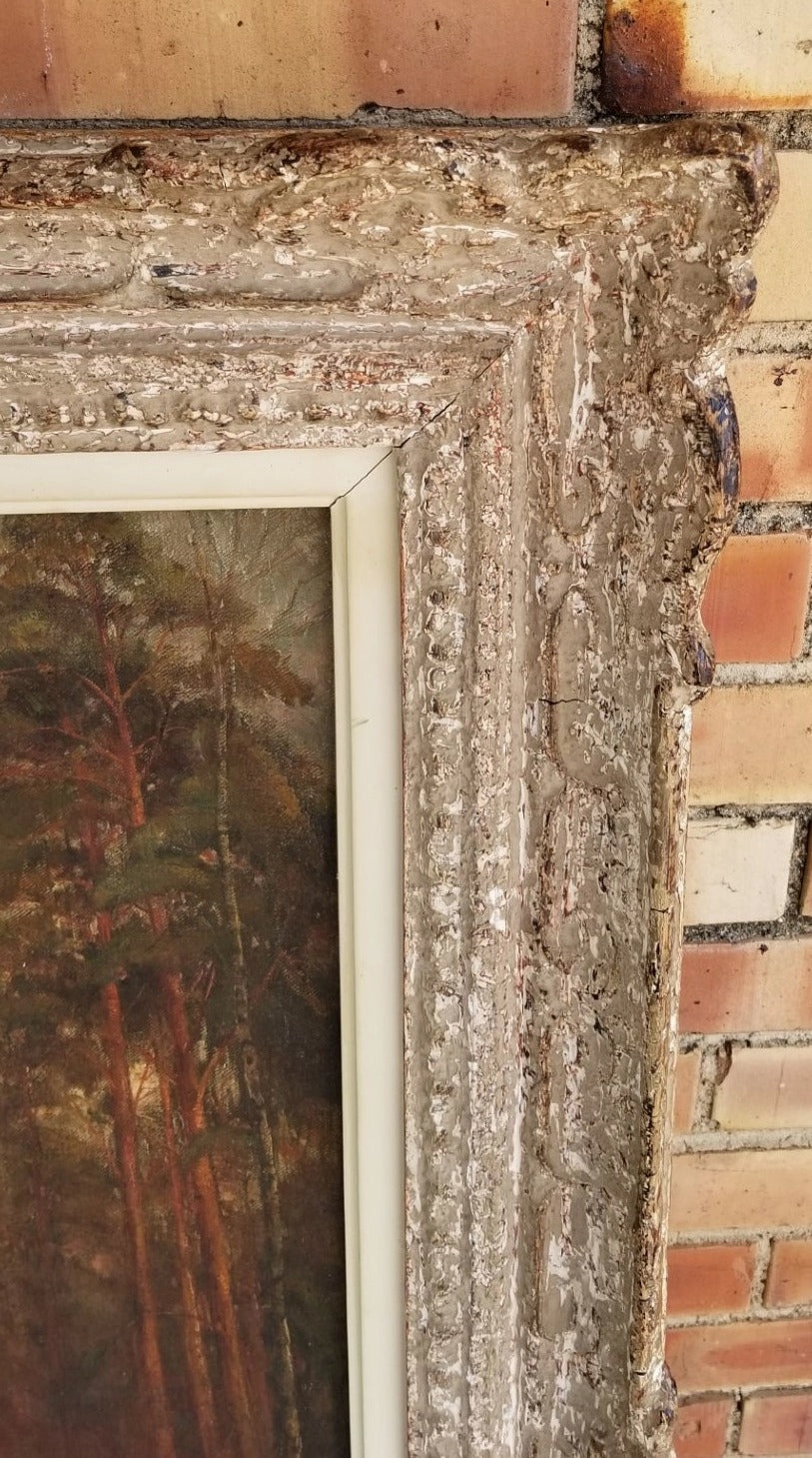 VERTICAL SYLVAN OIL PAINTING SIGNED ALFORD ELSWORTH
