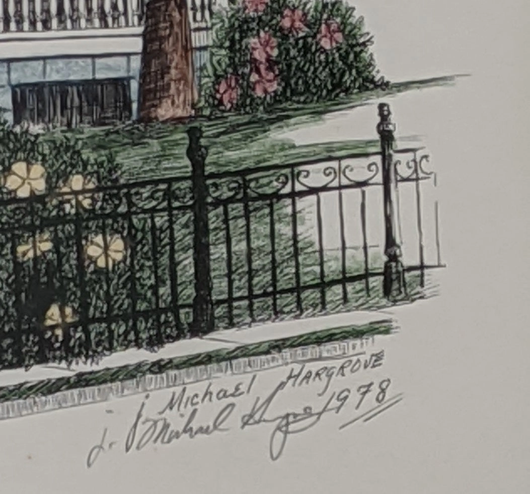 VICTORIAN HOUSE WATERCOLOR BY MICHAEL HARGROVE