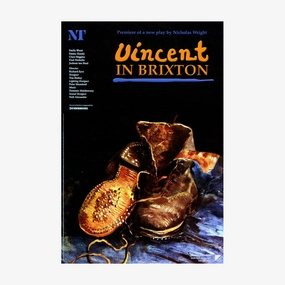 Vincent in Brixton 2002 Print vintage woodcut wallpaper