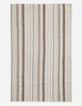 Vintage Kilim Flatweave Wool Rug No. 42, 7'1" x 12'6" trendy fashion rug