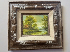 VINTAGE LANDSCAPE OIL PAINTING classic mural painting
