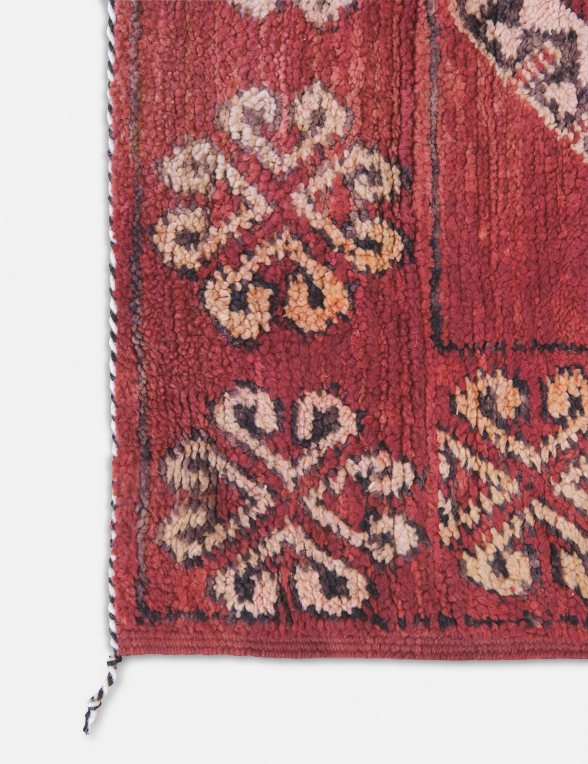 Vintage Moroccan Hand-Knotted Wool Rug No. 47, 5'5 x 8'7