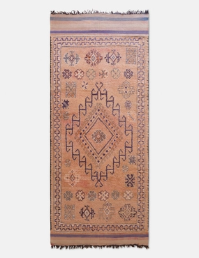 Vintage Moroccan Hand-Knotted Wool Rug No. 48, 5'8 x 12'10 trendy fashion rug