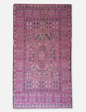 Vintage Moroccan Hand-Knotted Wool Rug No. 49, 6'4 x 11'4 trendy fashion rug