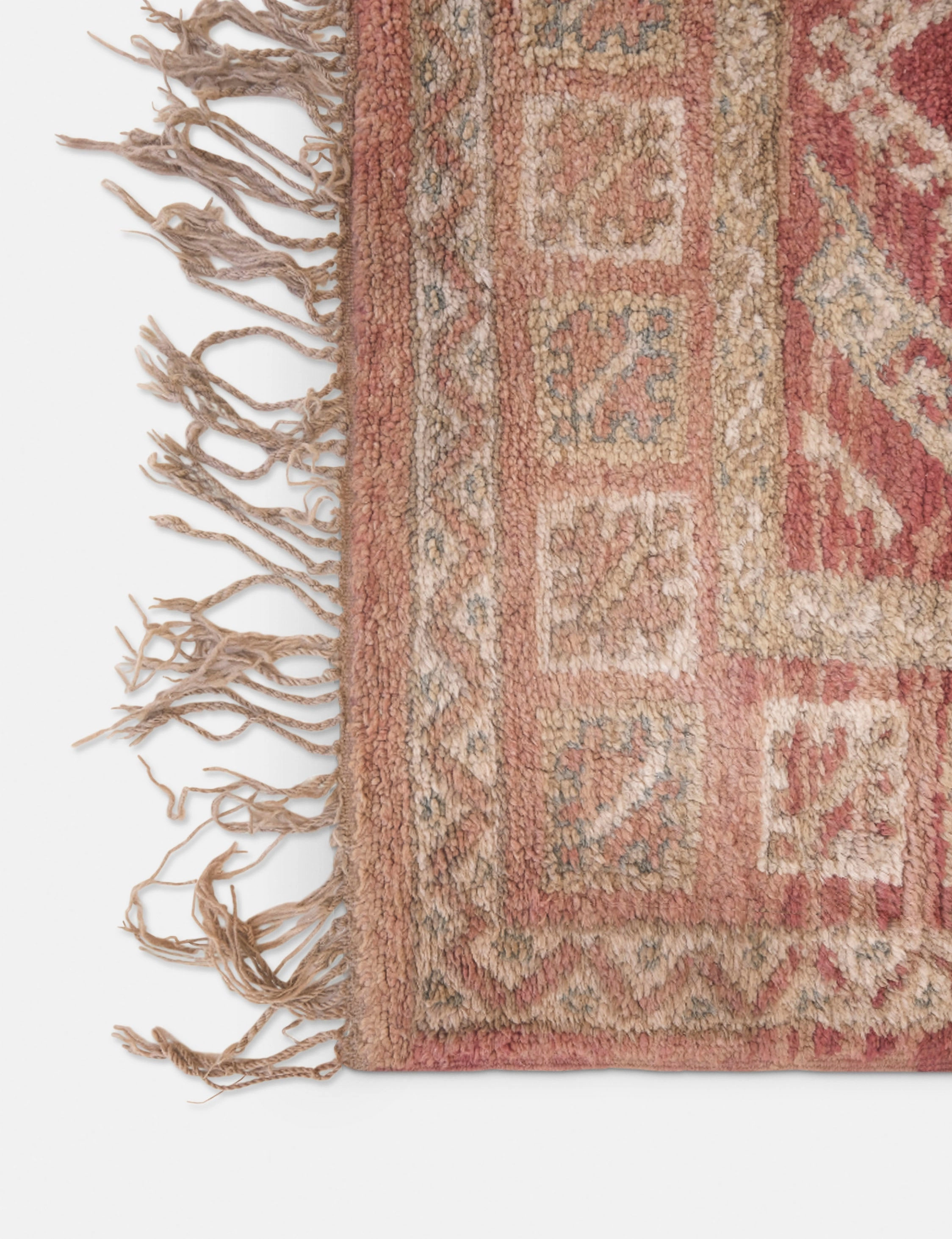 Vintage Moroccan Hand-Knotted Wool Rug No. 50, 6'4 x 15'3"